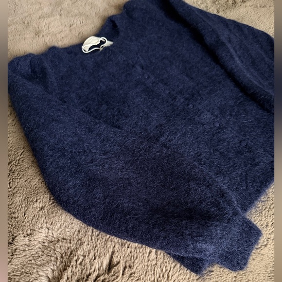 NWT - Sezane Amance cardigan in navy blue - size M - Picture 6 of 11